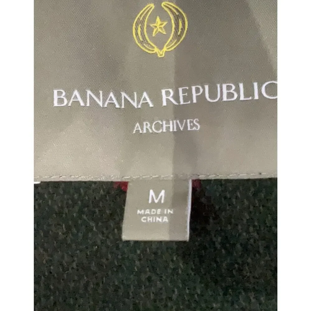Banana Republic Archive Cabinwear Vintage Style Wool Blend Southwestern Vest M